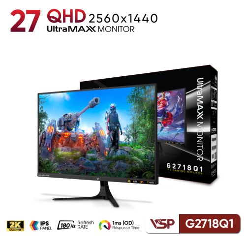 Màn hình VSP G2718Q1 (27 inch/QHD/IPS/180Hz/1ms)